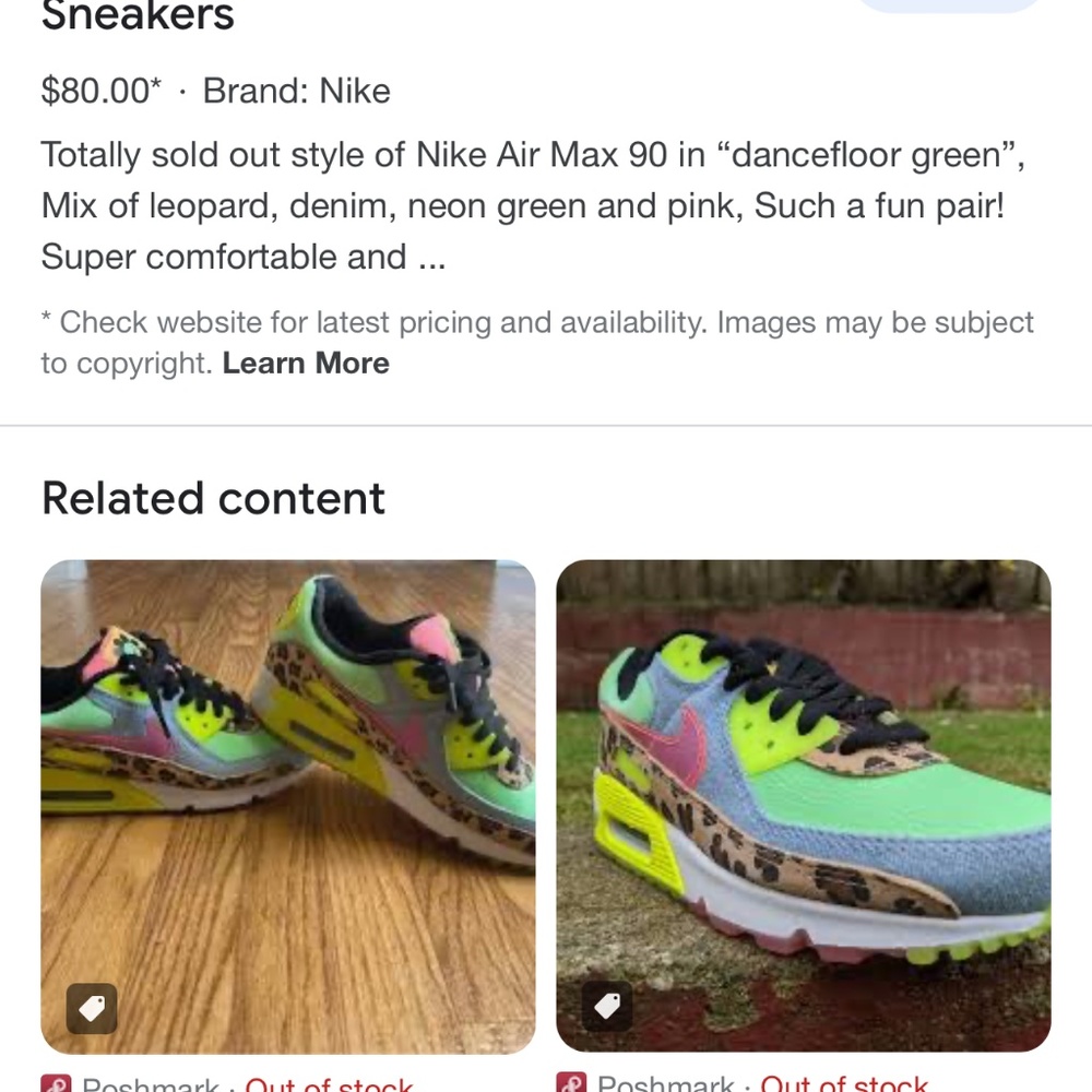 Nike Air Max gently used size 9